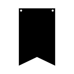 Banner bunting birthday party icon vector. bunting banner illustration sign or symbol.