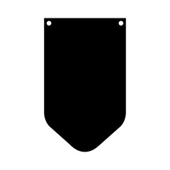 Banner bunting birthday party icon vector. bunting banner illustration sign or symbol.