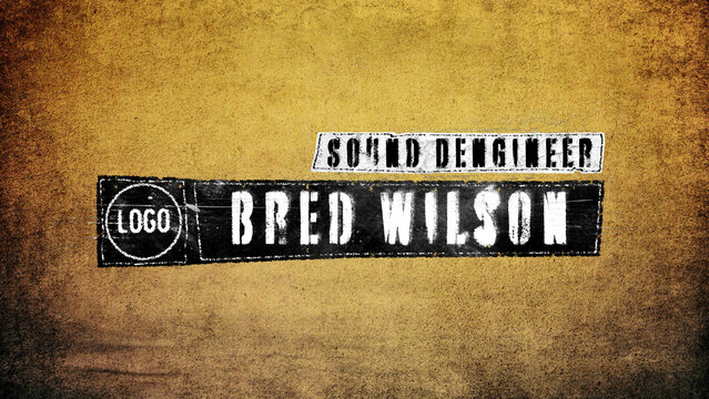 Black And White Lower Third 01