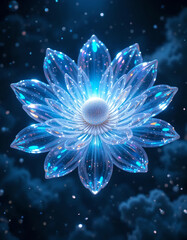 cosmic bloom 3D surrealism