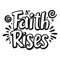 Bold, stylized typography graphic. Perfect for motivational posters, social media, or faith-based marketing.