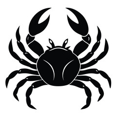 Crab sea ​​animal flat icon for apps or website