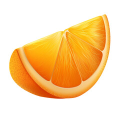 3D Render of Juicy Orange Slice &ndash; Fresh and Vibrant Citrus Fruit