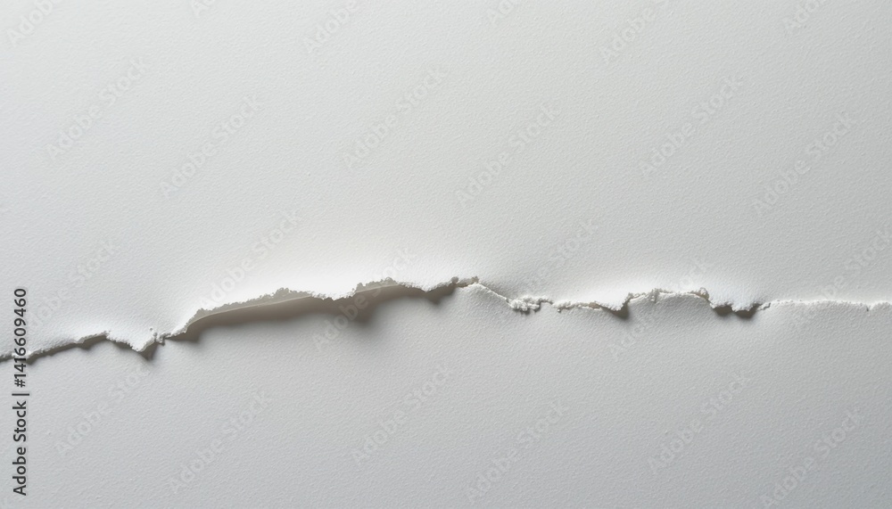 Poster tearing action revealing hidden layers interior space image capture minimalistic environment close-u