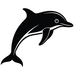 whale silhouette vector illustration