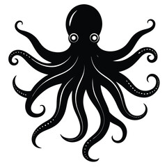 Octopus silhouette design.