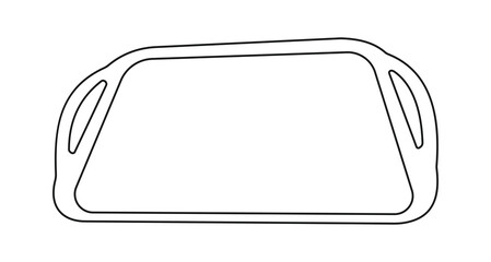  Tray for food outline 2.