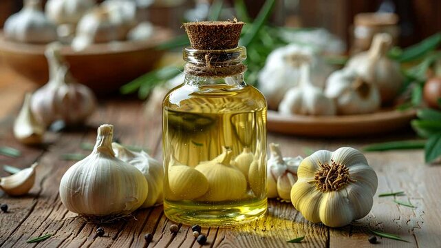 aromatic oil with garlic