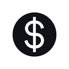 dollar cash icon for financial apps and websites transparent png