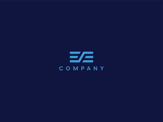 EE creative letter logo design