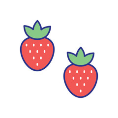 Strawberry Icon vector stock illustration