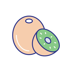 Kiwi Icon vector stock illustration