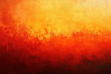 Obraz premium Abstract fiery sunset landscape with warm orange and red gradient
