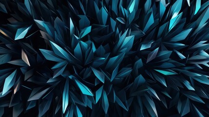 Abstract blue foliage background with vibrant leaves, nature-inspired design for digital art, wallpapers, and graphic projects. Organic textures and patterns.