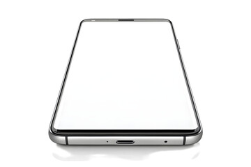 Blank Mobile Phone Screen Mockup for App Presentation.