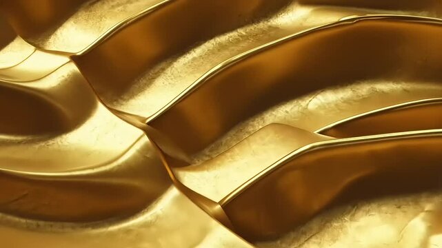 Golden Abstract Waves: Luxurious Texture Background