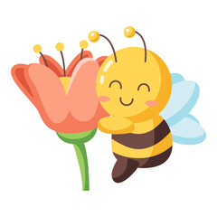 Bee loves flower