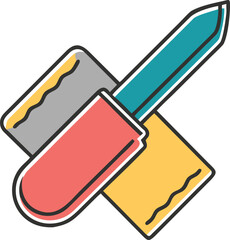 Nail Buffer and Cuticle Pusher with Transparent Background Design