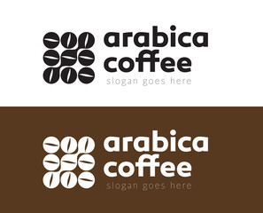 Vector logo concept for a coffee company