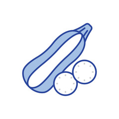 Zucchini Icon vector stock illustration