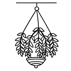 hand drawn vector illustration of an abstract tree