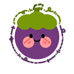 Cute mangosteen