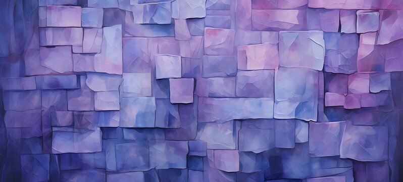 abstrak mozaic color of lavender in drakness, ai generative