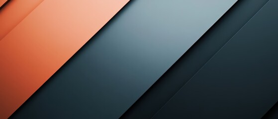 Abstract geometric background with diagonal lines in shades of orange and teal, modern design for wallpapers, websites, and graphic projects.