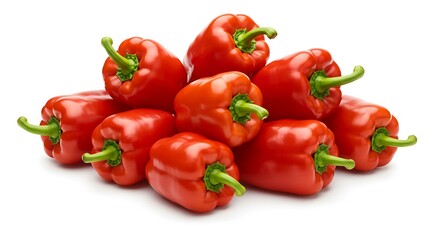 Hanoi Red Peppers on white