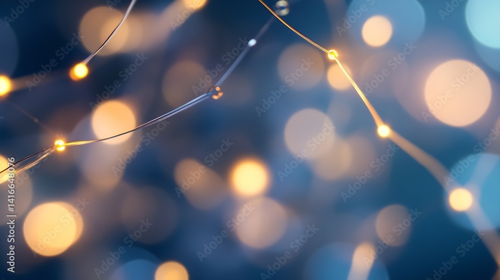 Leinwandbilder beautiful bokeh background with soft lights creating a dreamy effect : generative ai