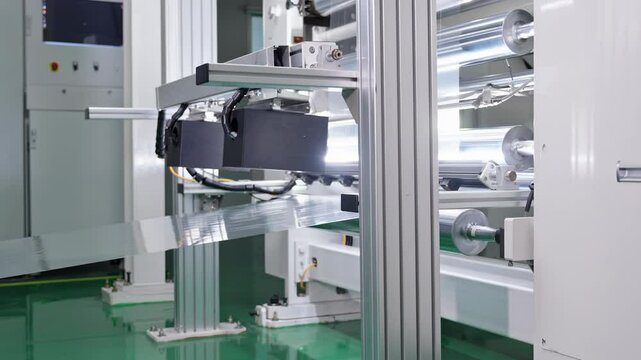 Nylon Manufacturing Process in an Automated Industrial Environment, ccd lens equipment in production workshop