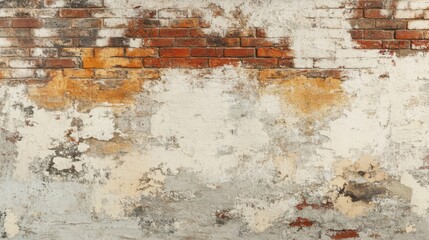 Weathered Red Brick Wall Texture Background