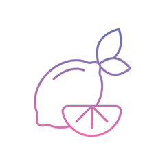 Lemon Icon vector stock illustration