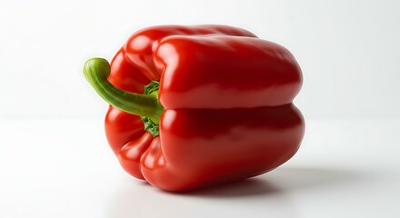 Red pepper on a white background Red pep