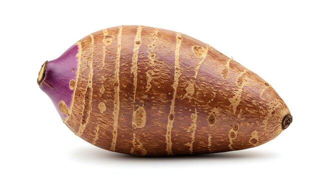 Yam bean on the white background Yam bea