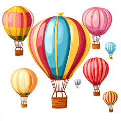 Obraz premium hot air balloon vector