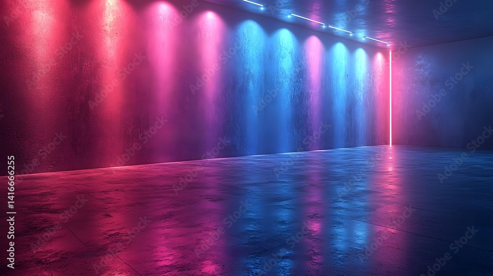Canvas Prints vibrant neon gradient background for futuristic product display