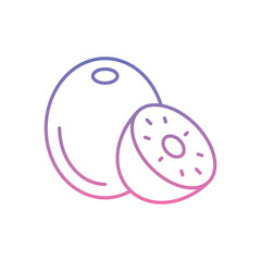 Kiwi Icon vector stock illustration