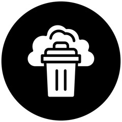 Vector Design Cloud Delete Icon Style