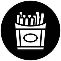 French Fries Icon Style