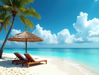 Obraz premium Tropical Paradise Retreat