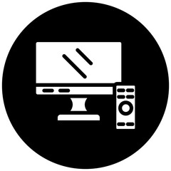 TV Screen Icon Style