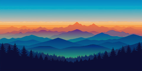 Smooth Navy to Teal Gradient Background &ndash; Calming Ocean-Inspired Design