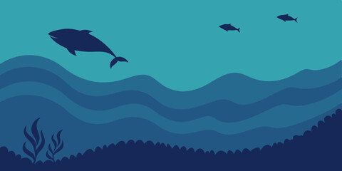 Smooth Navy to Teal Gradient Background – Calming Ocean-Inspired Design