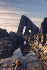 Intertidal architecture.  The sea spends all day working on the coasts and sculpting incredible shapes.
