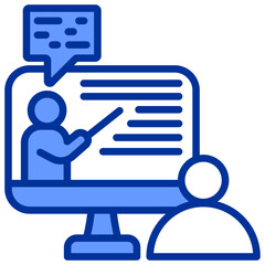 Obraz premium Online Learning Icon