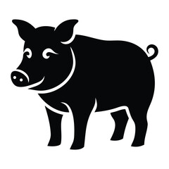Fototapeta premium vector illustration of a pig