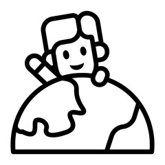 childrens day Line Icon