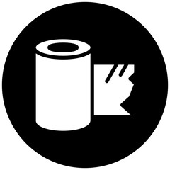 Tissue Roll Icon Style