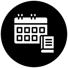 Library Calendar Icon Style